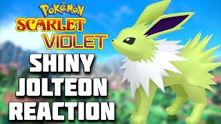 SHINY JOLTEON FULL REACTION! Pokémon Scarlet and Violet Shiny Highlight! #shinypokemon
