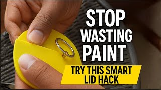 Genius Adjustable Lid Hack to Preserve Paint & Liquids Longer!  (Smart Storage Trick)
