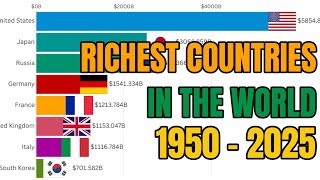 Richest Countries in the World by GDP (1950 - 2025)