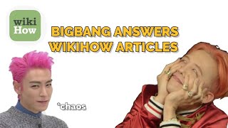 Bigbang answers Wikihow Articles #bigbang #kpop #빅뱅