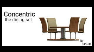 Making of Concentric Dinning set model using solidworks