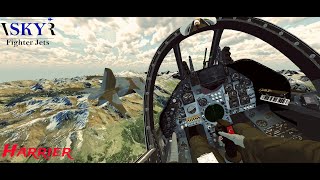 VR Flight with Harrier in VR SKY Fighter Jets 2024