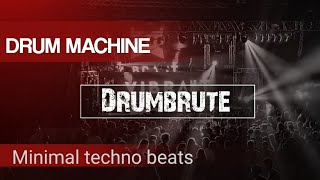 HARD MINIMAL TECHNO live jamming with drumbrute drum machine only | Synthesizers   2021