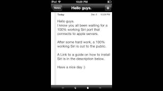 How to port a 100% working Siri