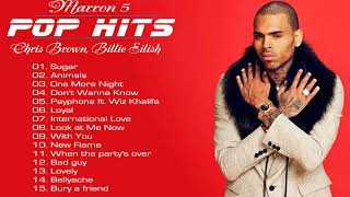 Top Pop Songs  Maroon 5,Chris Brown, Billie Eilish  2020 - Top Greatest Hits 2020