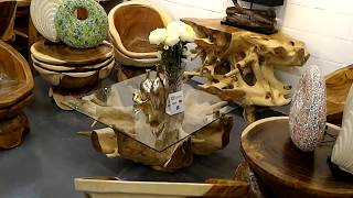Live Edge Teak Root Coffee Table [Nos Natura eco-luxury Furniture] 2019