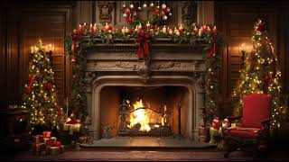 Cozy Charm of a Christmas Fireplace | Relaxing Yuletide Ambience | Crackling Fireplace