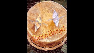 Paper cranes dancing on drum - "Dansa Bridge"