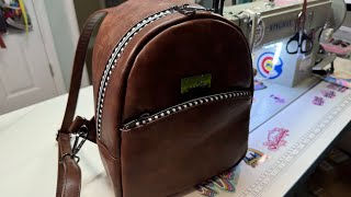 No longer live: Saturday night sew making the Park Mini Backpack from Rosie & David