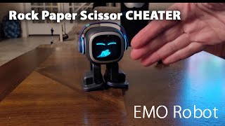 Biggest Cheater Rock Paper Scissors Game EMO Robot Desktop Pet  #emorobot