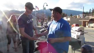 Sam Beazley wins the 1st Annual Manson BBQ Chicken Wing Contest
