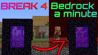 How to Remove ANY Layer of Bedrock Using Nether Portals | 1.12 - 1.18.1+