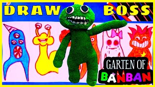 🔥 How to draw all 😮 the BOSS 😮 Garden of Banban 2 🔥 Easy and Fast | How to Draw Garten of Banban