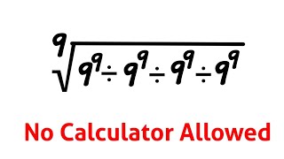 A very nice math problem | No calculator | Think out of the box