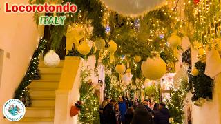 Locorotondo, Italy 🇮🇹 2025 - A Magical Christmas ✨🎄 Walking Tour Through Fairytale Streets 4K UHD