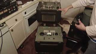 EMI TR-90 portable reel to reel tape recorder