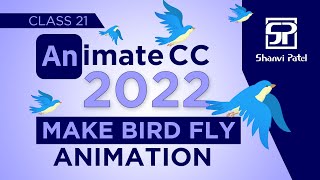 Adobe Animate CC 2022: Flying Bird Animation| Flash tutorial | 2d animation | Hindi
