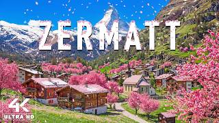 Spring in Zermatt 4K 🌸 Discover Crystal Alpine Lakes, Majestic Glaciers & Nature Zen