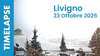Livigno (SO) - Nevicata del 23 Ottobre 2025 - Timelapse