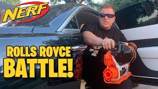 NERF WAR: ROLLS-ROYCE BATTLE (Jared Vs. Drac)