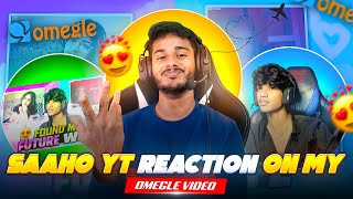 😨Saaho YT Reaction🔥on Dhanush FF Gamer✨ Omegle Video💗 @saahoyt1593 in Telugu #dfg #saahoyt
