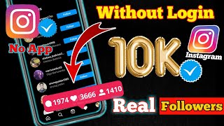 (Without login 🔥) instagram par follower kaise badhaye | how to increase instagram followers 2021