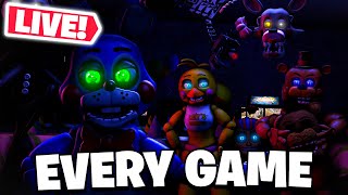 BEATING EVERY FIVE NIGHTS AT FREDDY'S GAME LIVE!
