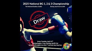 Draw: 2025 National BG 1, 2 and 3 Championships.