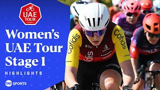 IN A LEAGUE OF HER OWN! 🔥 | Women's UAE Tour 2026 Stage 1 Race Highlights | TNT Sports Cycling