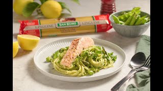 Linguine with Green Pea Pesto