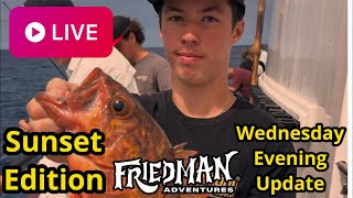 Friedman Adventures is live from Surfside, CA with a gorgeous Sunset-Breaking News, Upcoming Events