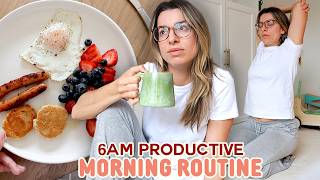 6am Productive Morning Routine with 2 Kids | GRWM, Breakfast Prep & OUR NANNY?!