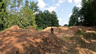 Jump line at Kolo Bike Park in Asheville