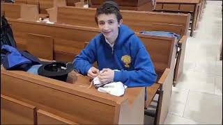 Learning Tzitzis at United Lubavitcher Yeshiva