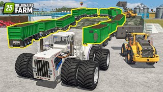 ROAD TRAIN - 3.9M Liters of Silage Sold | Huge Profit! | BILLIONAIRE FARM | Farming Simulator 25