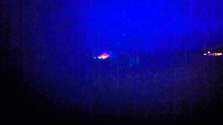 Old building on fire