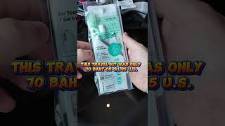 @airasia @AirAsiaThailand Fantastic travel kit for an affordable price. 70 Thai Baht / 1.95usd.