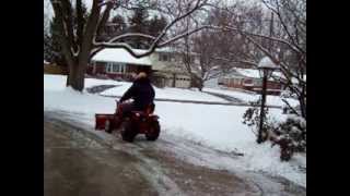 1963  Wheel Horse 633  and 42 inch Snowplow  12-6-13