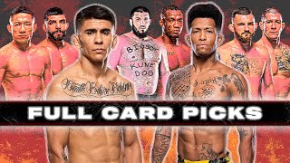 UFC Fight Night Bautista vs Oliveira FULL Cards Picks/Predictions [UFC Vegas 113]