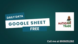 Daily Data Google Sheet