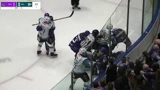 Chris McKay Hits Mack Stewart - Ciaran Long Goes After Chris McKay - EIHL fight 26-12-24