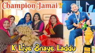 Today everyone together made laddus for the son-in-law 😍 || Pooja Rajput ||