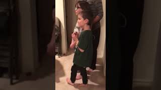 Mom playing Silent Night