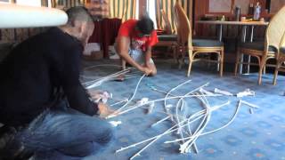 Building instantaneous tensile structures