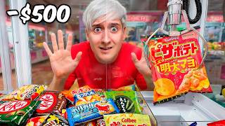 Only Eating Food I Win From a Japanese Arcade!