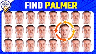 GUESS THE FOOTBALL PLAYER? CAN YOU FIND MBAPPÉ, HAALAND, YAMAL, PALMER  | FOOTBALL QUIZ 2025