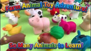 Farm Animal Toys for Toddlers! 🐮🐴🐑 Cow, Horse, Sheep, Pig, Goat & More Fun Play