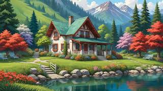 Peaceful Cabin Retreat 🏞️ Lofi Escape for Relaxation & Study 🌲 Chill Vibes