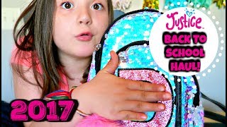 Back To School Justice 2017 Haul! Mini Sparkle Backpack-Huge Sale Clothes-PJS