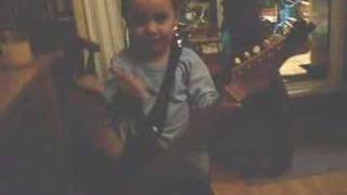 Dylan on electric guitar